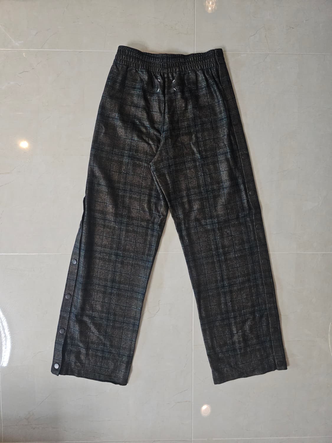 maison margiela wool snap check trouser 상품이미지2