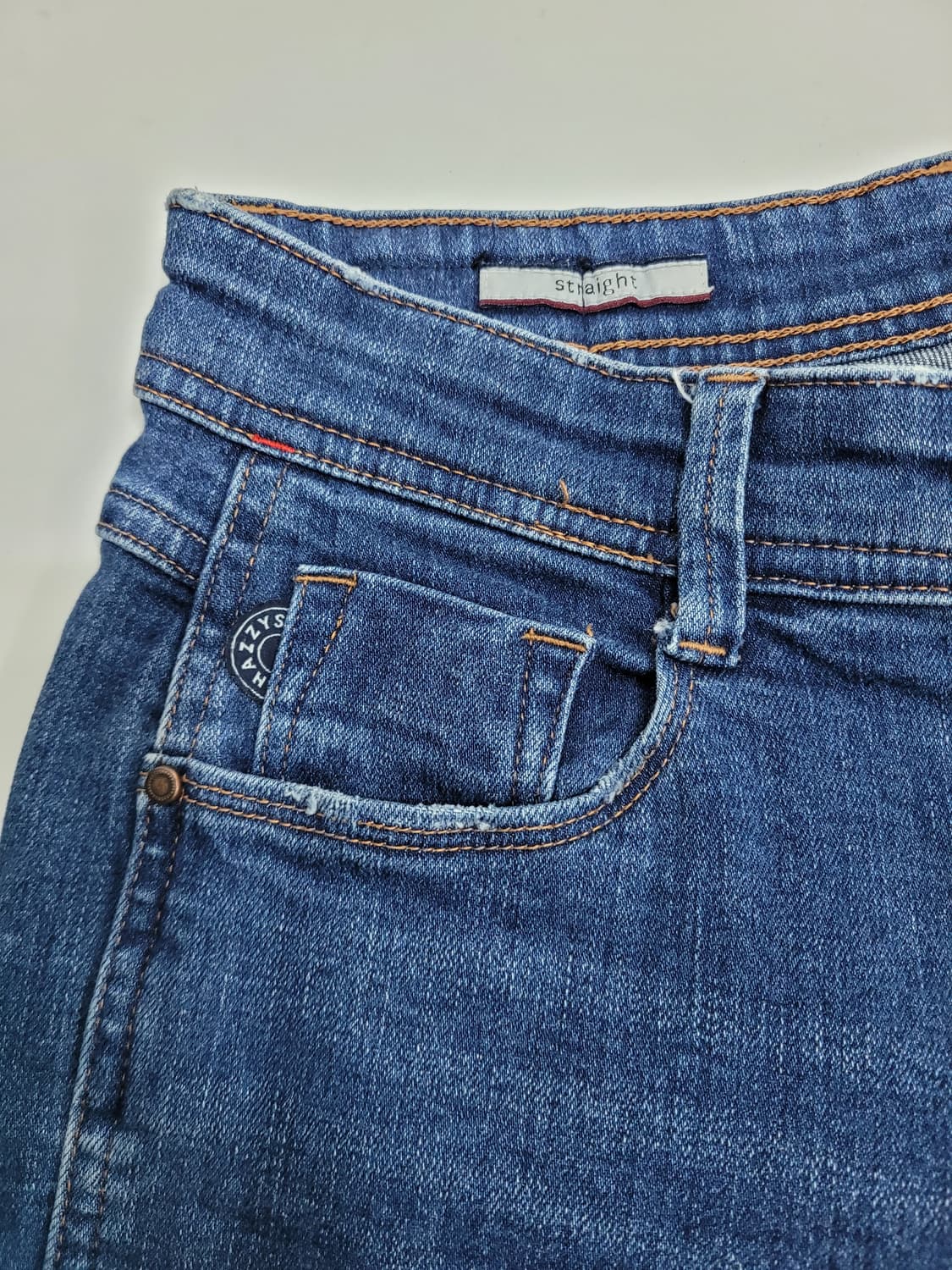 HAZZYS 헤지스 레이디스 워싱 데님 청바지 / 여 67 중청 스판 상품이미지5