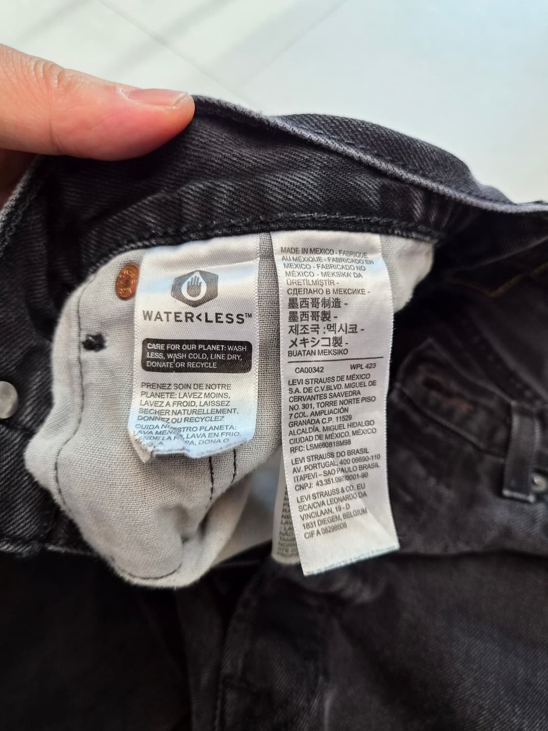 리바이스 501 블랙진 34 상품이미지5