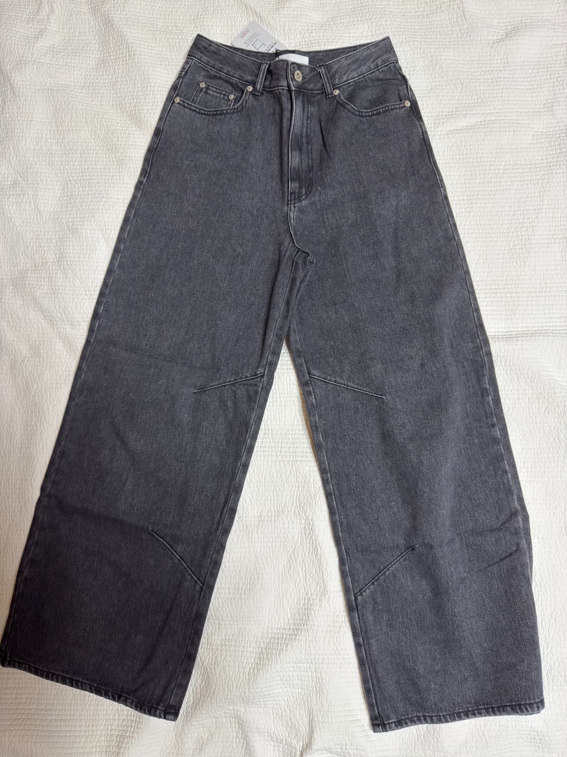 Pocket denim wide pants CHARCOAL 상품이미지2