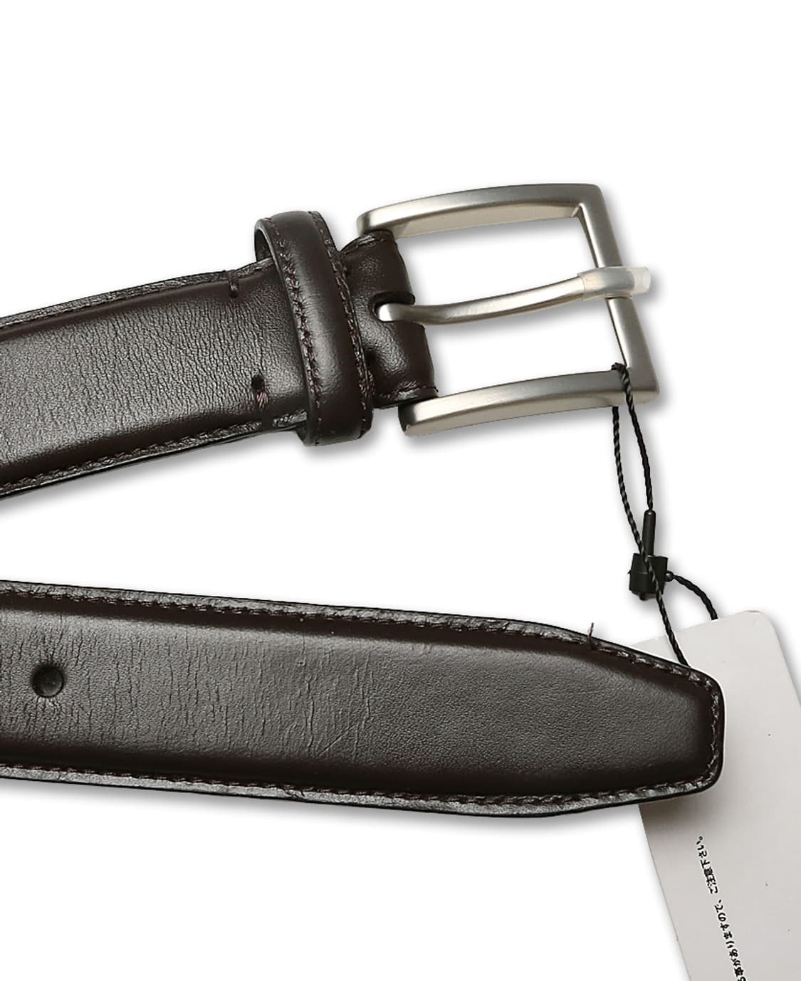 유니클로 [Uniqlo] 이탈리아 리얼 레더 다크 브라운 심플 벨트 상품이미지2