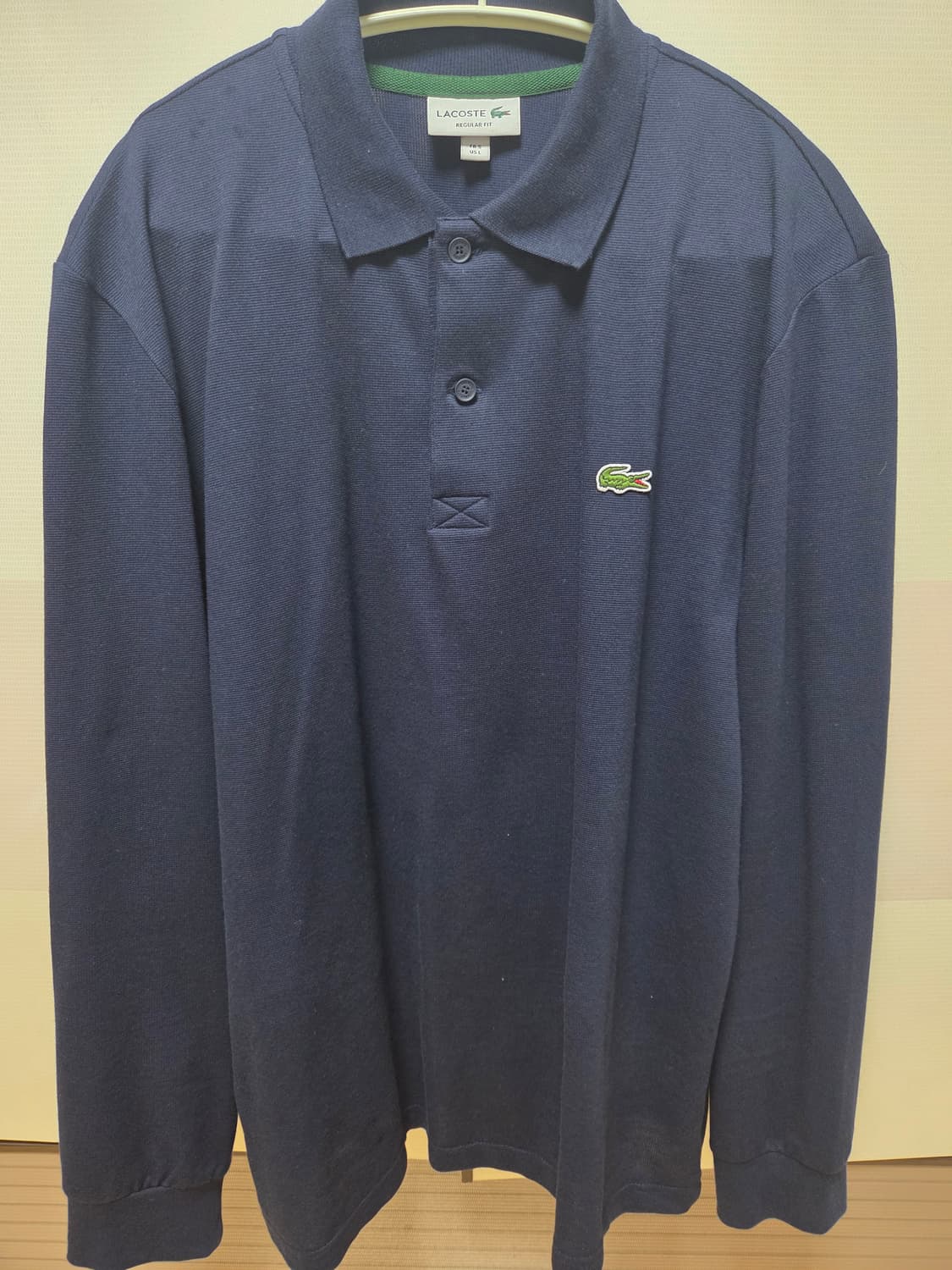 라코스테 긴팔 PK셔츠 네이비 5사이즈 상품이미지3