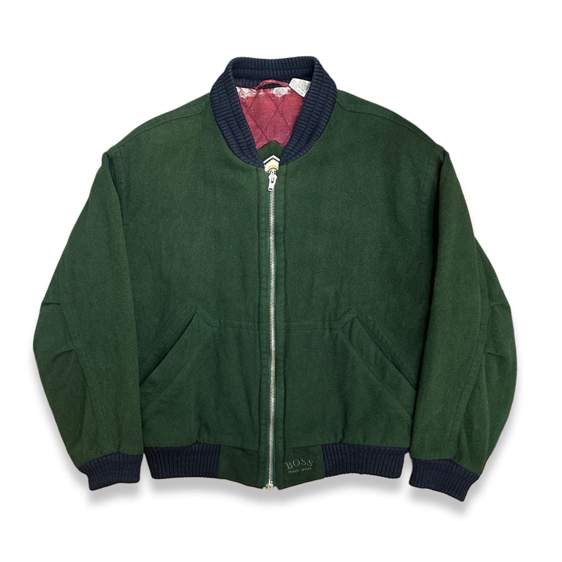 80s HUGO BOSS 울/캐시미어 봄버 자켓 48 상품이미지1