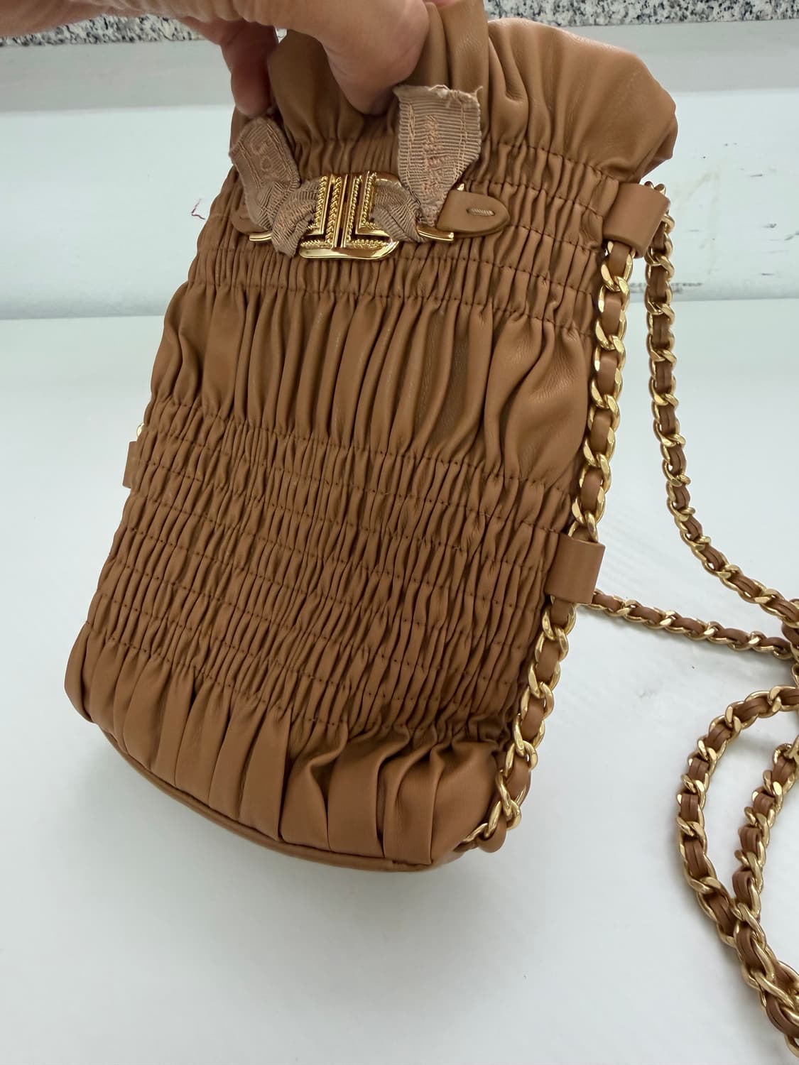 정품) LANVIN 랑방 한섬 22ss 미니 체인 크로스백 상품이미지3