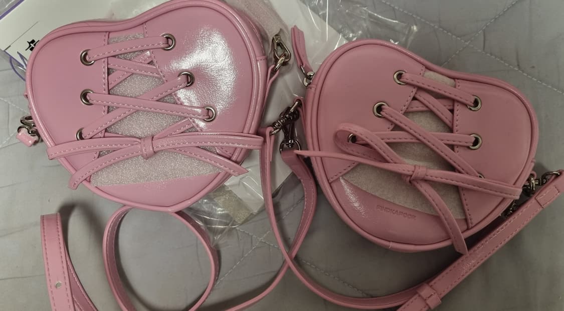 파인드카푸어 리본타이 하트백 핑크 상품이미지4