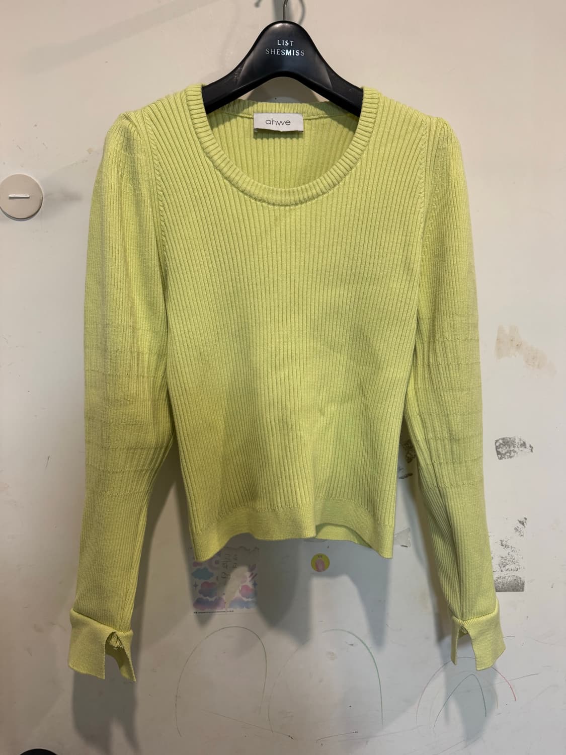 ahwe 아위 볼륨슬리브 니트 상품이미지3