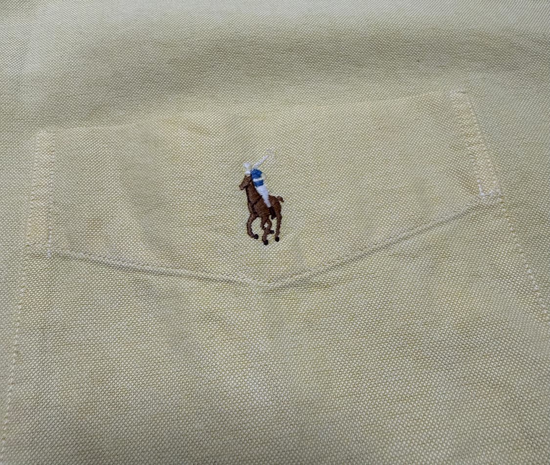 폴로 랄프로렌 옐로우 빅셔츠 L 상품이미지5