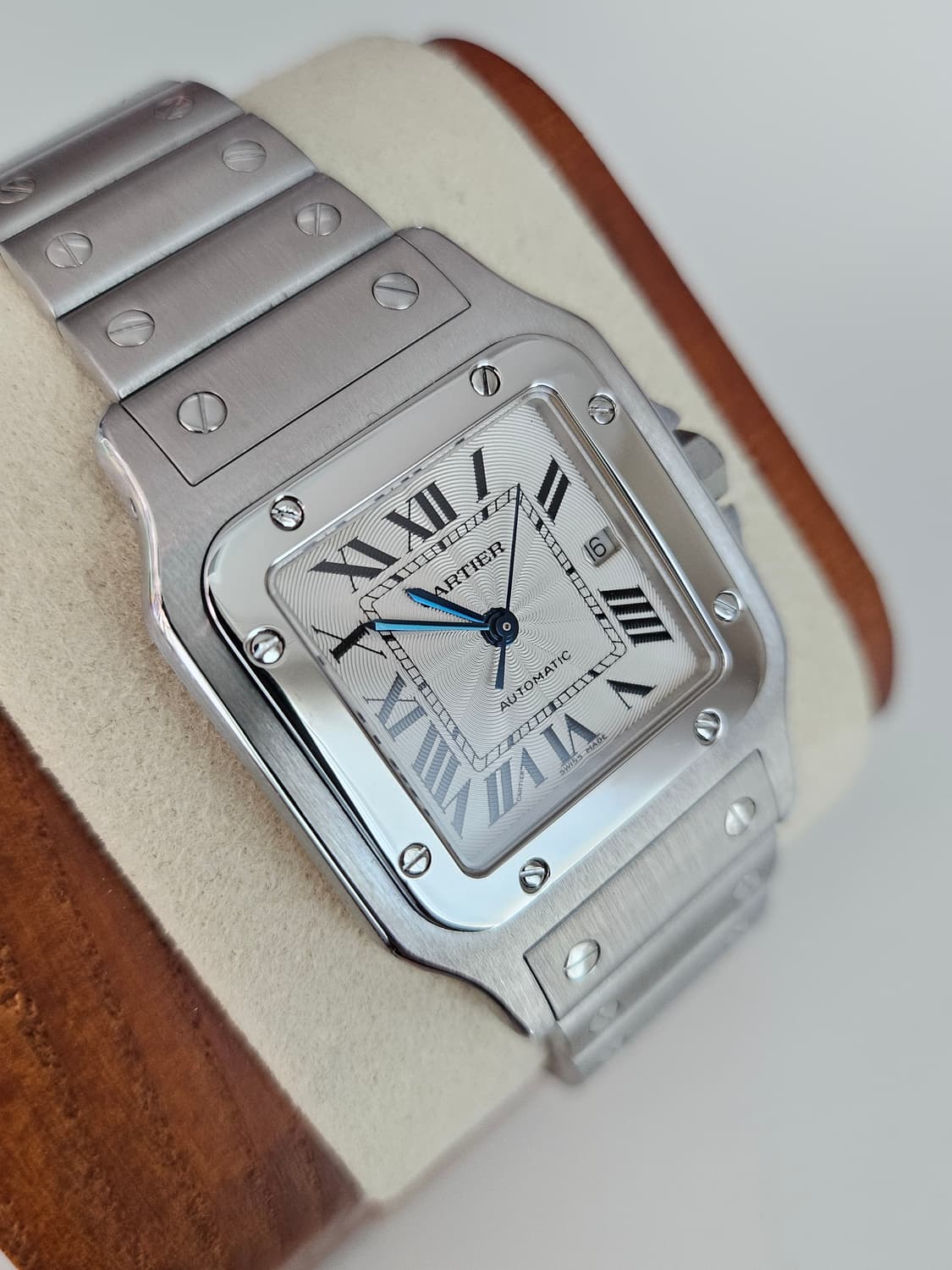 까르띠에 산토스 갈베 라지 오토매틱 스틸 상품이미지2