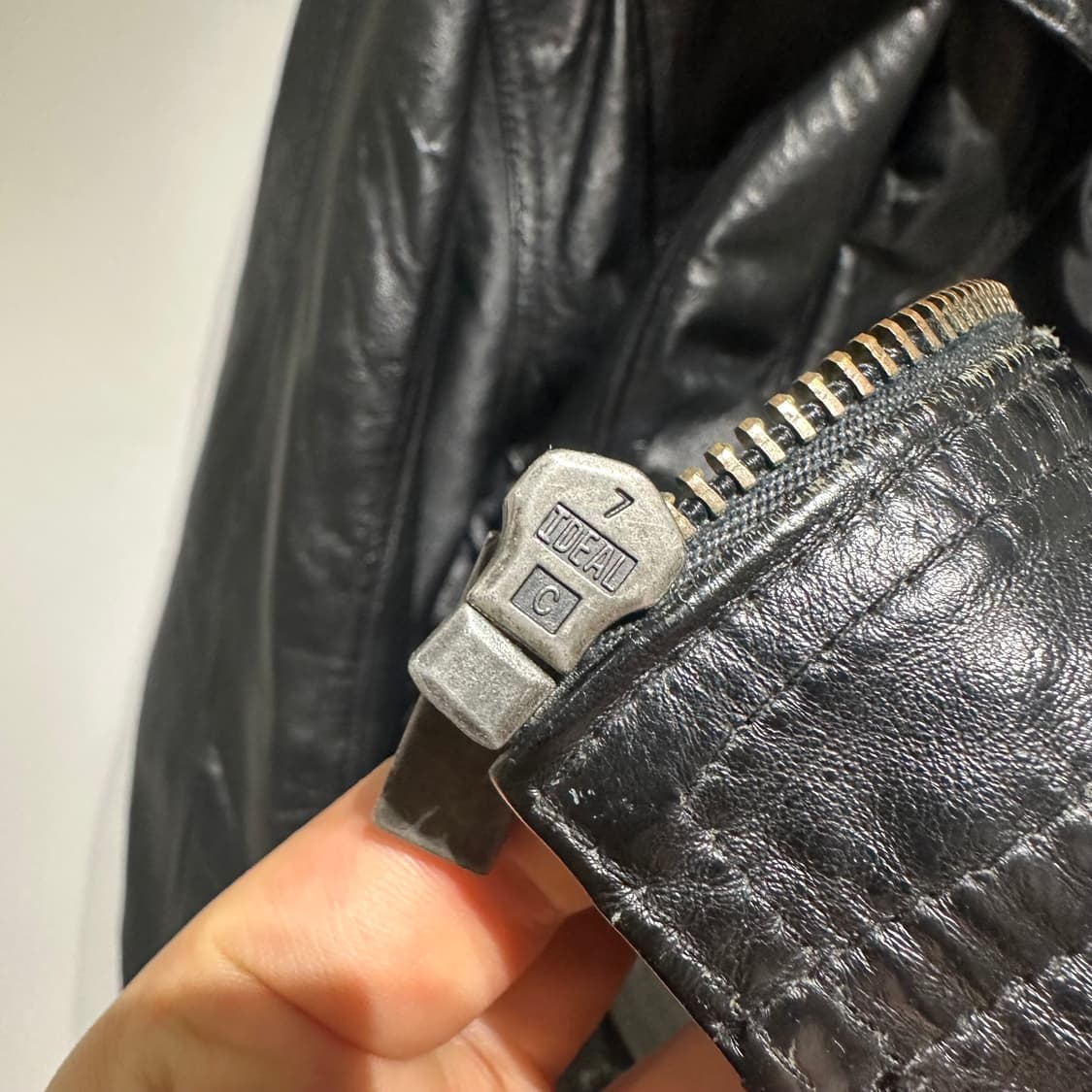 윌슨레더 하이넥 더블레이어 레더자켓 상품이미지9