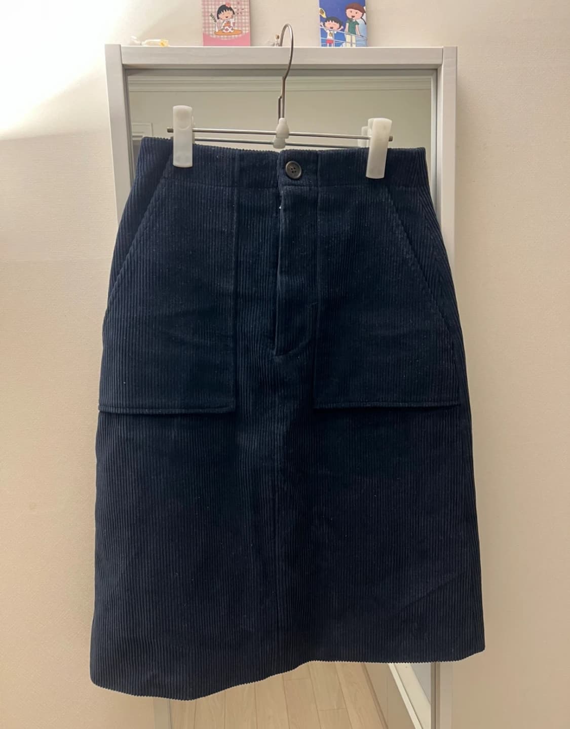 망고매니플리즈 코듀로이 미디 스커트 s 상품이미지1