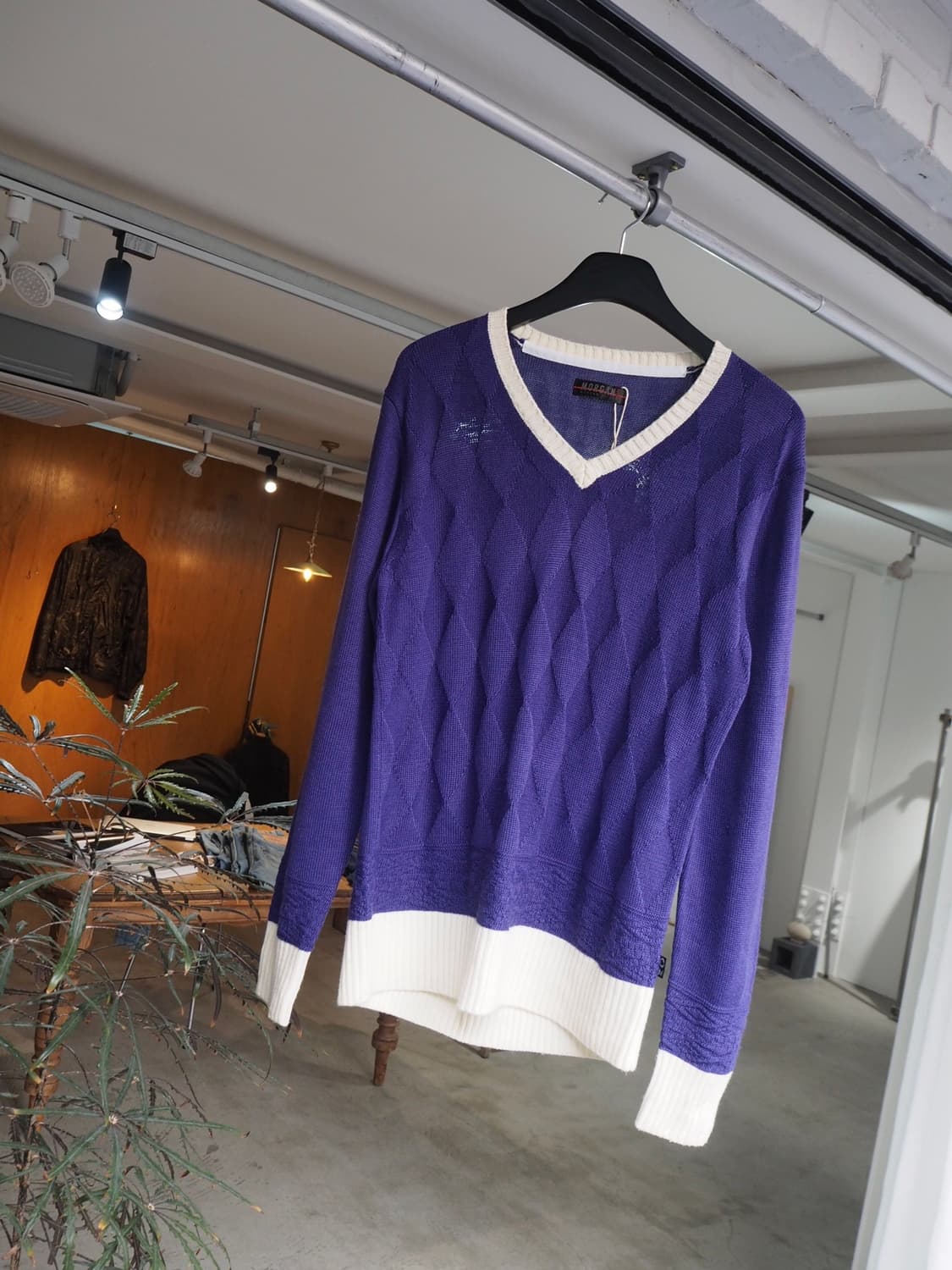 MORGAN HOMME argyle knit  상품이미지1