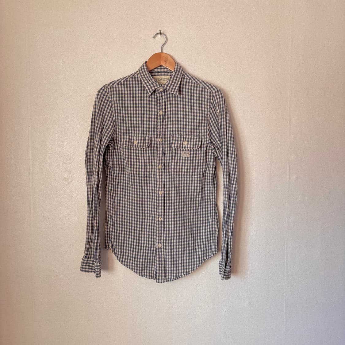 랄프로렌 데님앤서플라이 슬림핏 S 깅엄 체크 셔츠 남방 폴로 상품이미지1