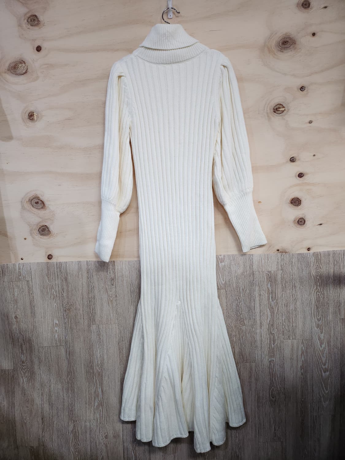 352) 여성 골지 니트 롱 원피스 상품이미지2