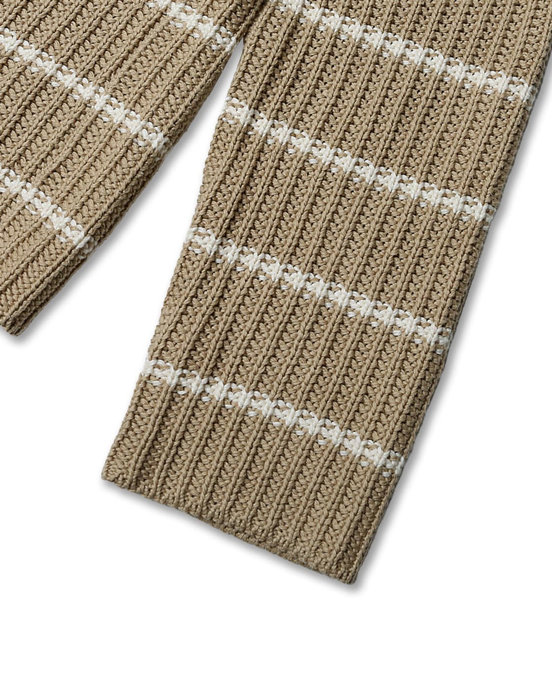 볼리올리 [Boglioli] 베이지 스트라이프 코튼 댄디 니트 가디건 상품이미지4