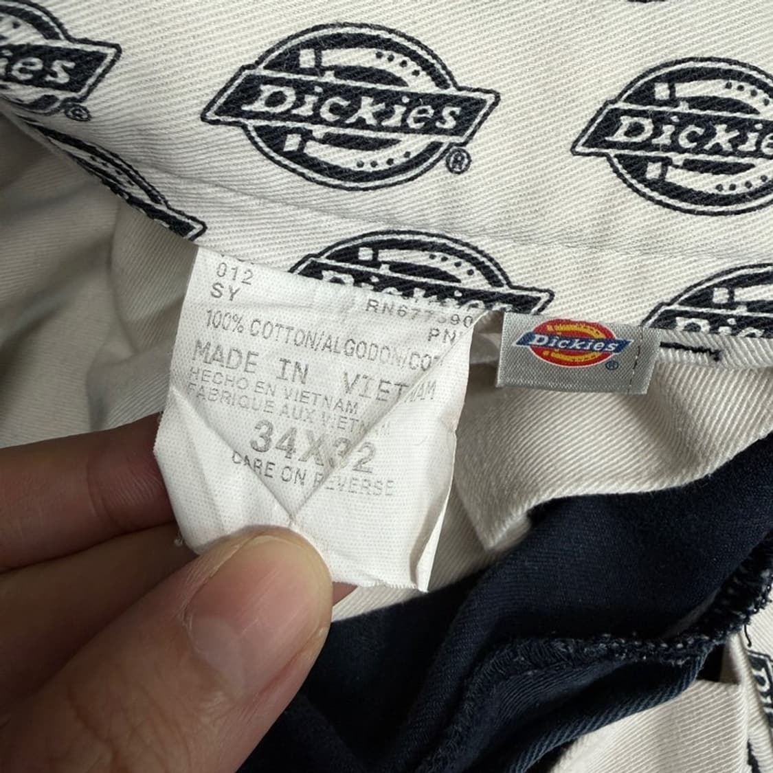 DICKIES 치노팬츠 네이비 34X32 상품이미지5