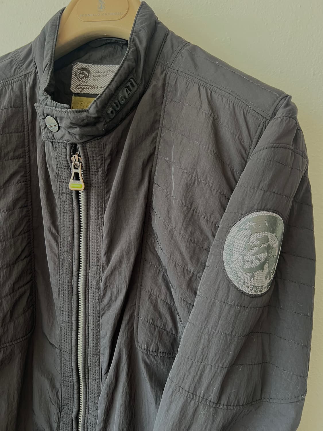 디젤x 두카티 DUCATI 남성 블랙 레이싱 바람막이점퍼 바이커자켓 상품이미지4