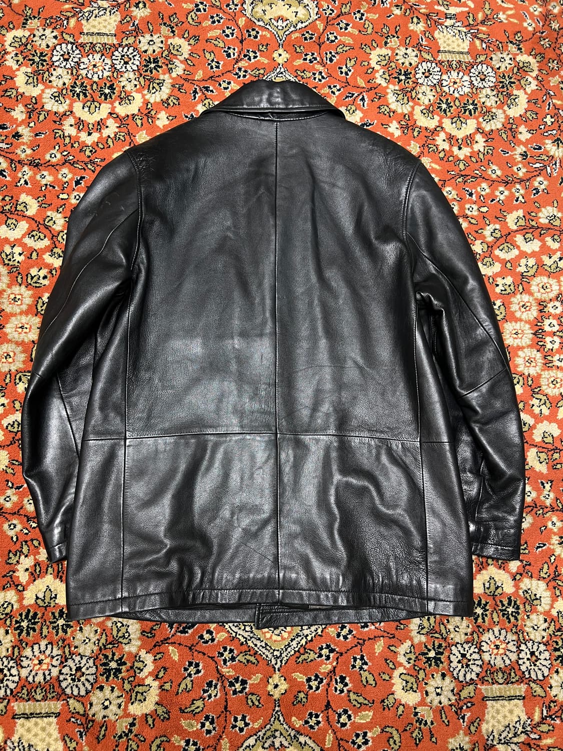 [L] US polo assoc 빈티지 양가죽 카코트 가죽자켓 블랙 상품이미지3