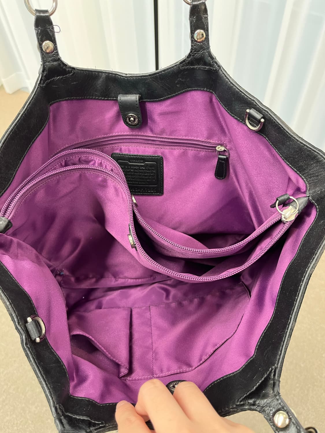 Coach Black Big Bag 상품이미지8