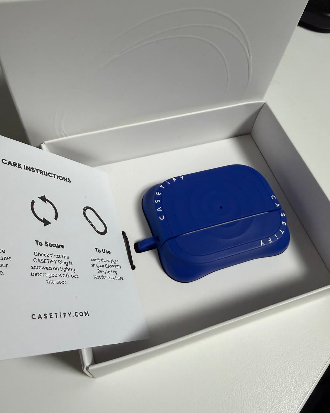 케이스티파이 에어팟 프로2 리플 케이스 코발트 블류 풀박스 상품이미지2