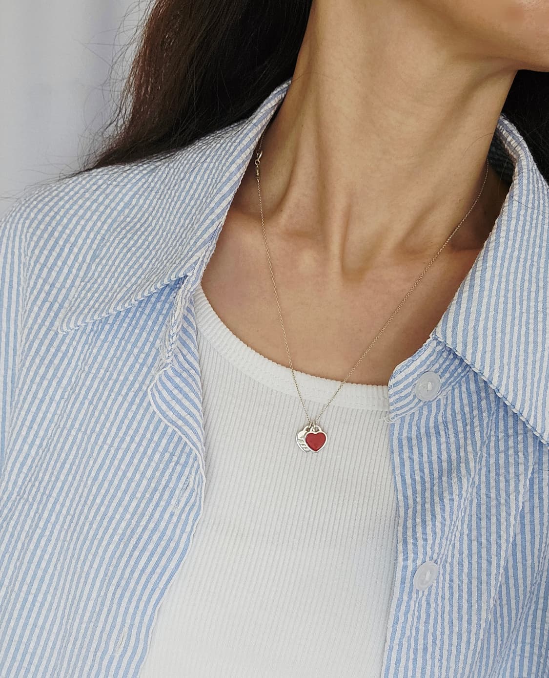 티파니앤코 리턴투 더블하트 미니 레드 목걸이[정품/영수증포함풀구성] 상품이미지9