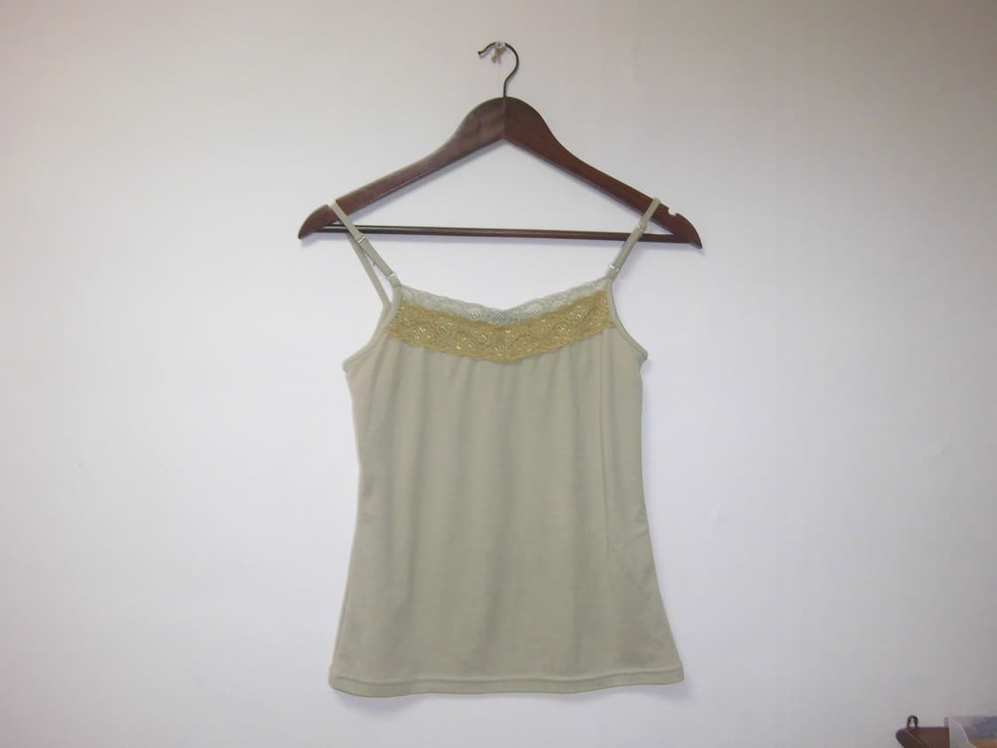 jpn vintage khaki lace sleeveless 상품이미지2