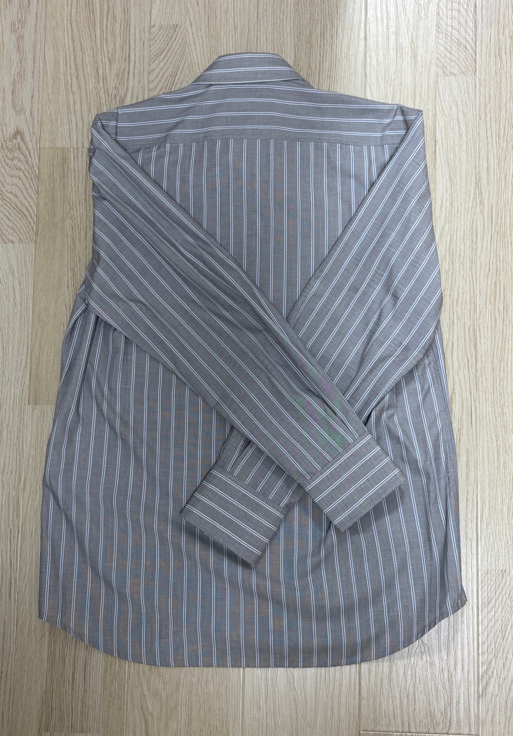 스트라이프 셔츠 그레이 XL 상품이미지3