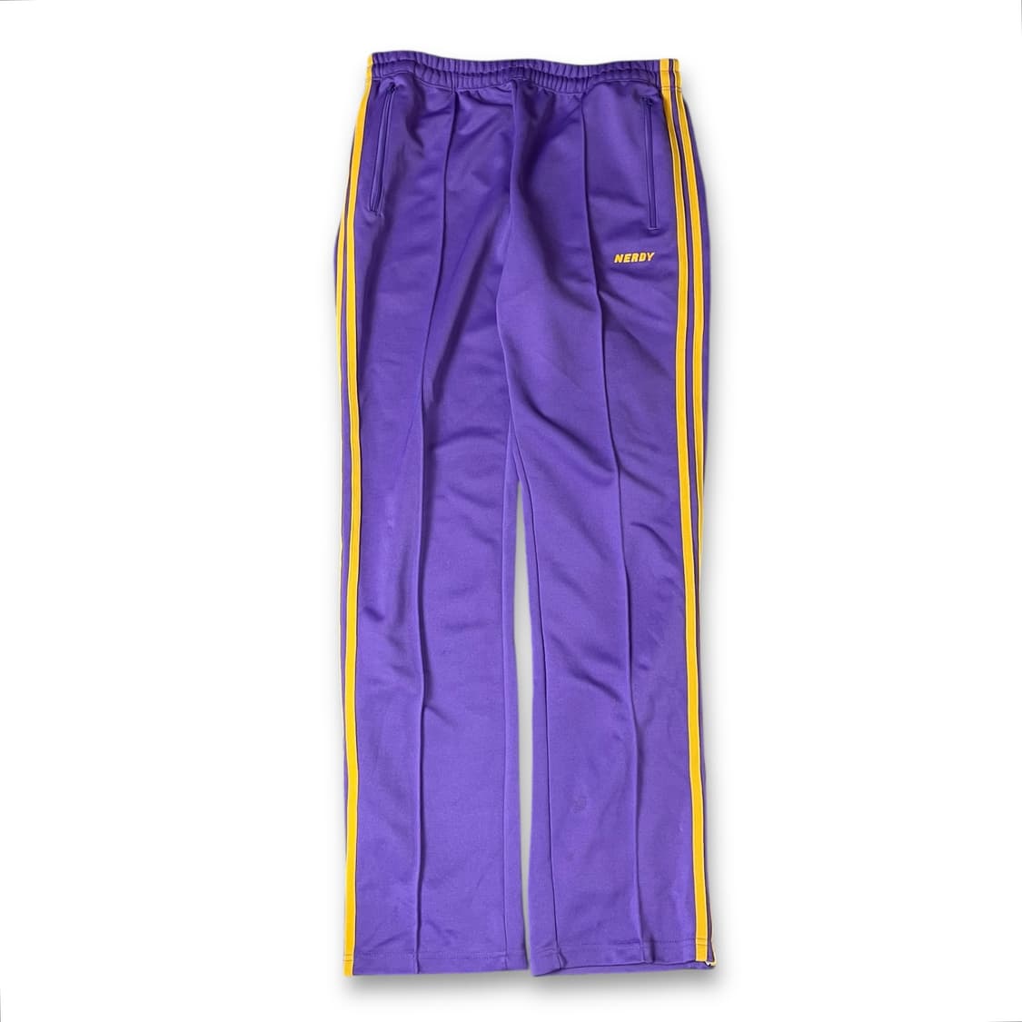 (밴딩) 널디 퍼플 옐로우 트랙 팬츠 L 상품이미지1