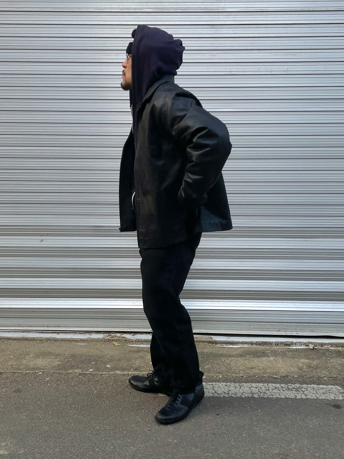 90-00s Old Gap Leather Jacket Dark Brown 상품이미지3