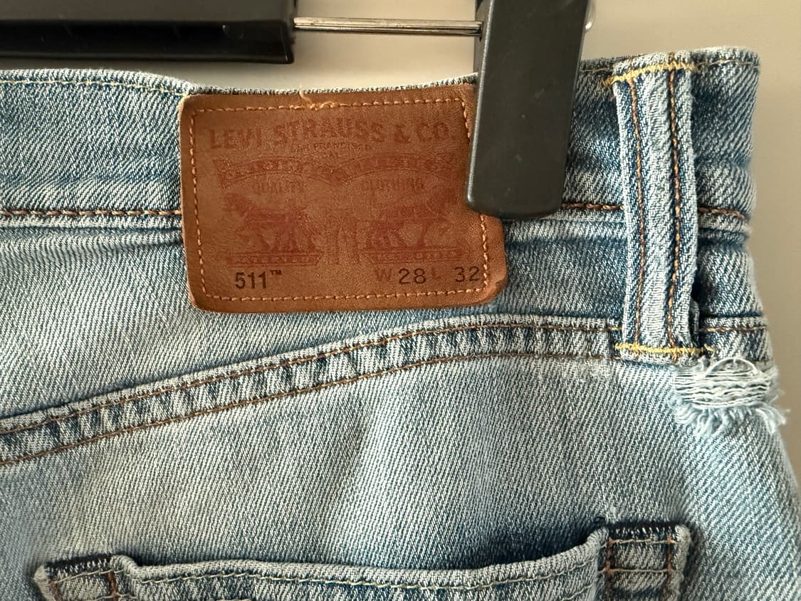 리바이스 여름용 511 연청 데님  29사이즈 상품이미지4