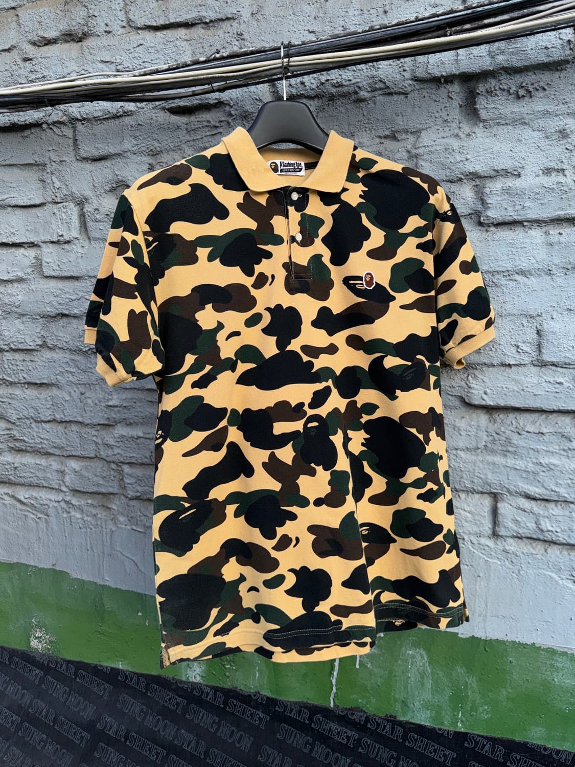 BAPE 베이프 황계 반팔 카라티(L) 상품이미지1