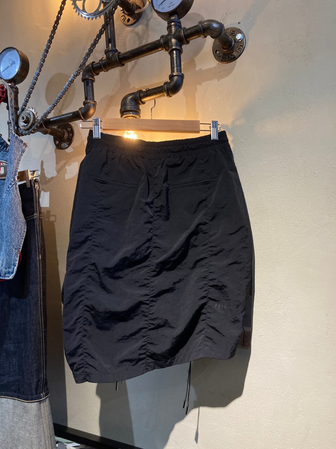 Beentrill 셔링 나일론 스커트 상품이미지2
