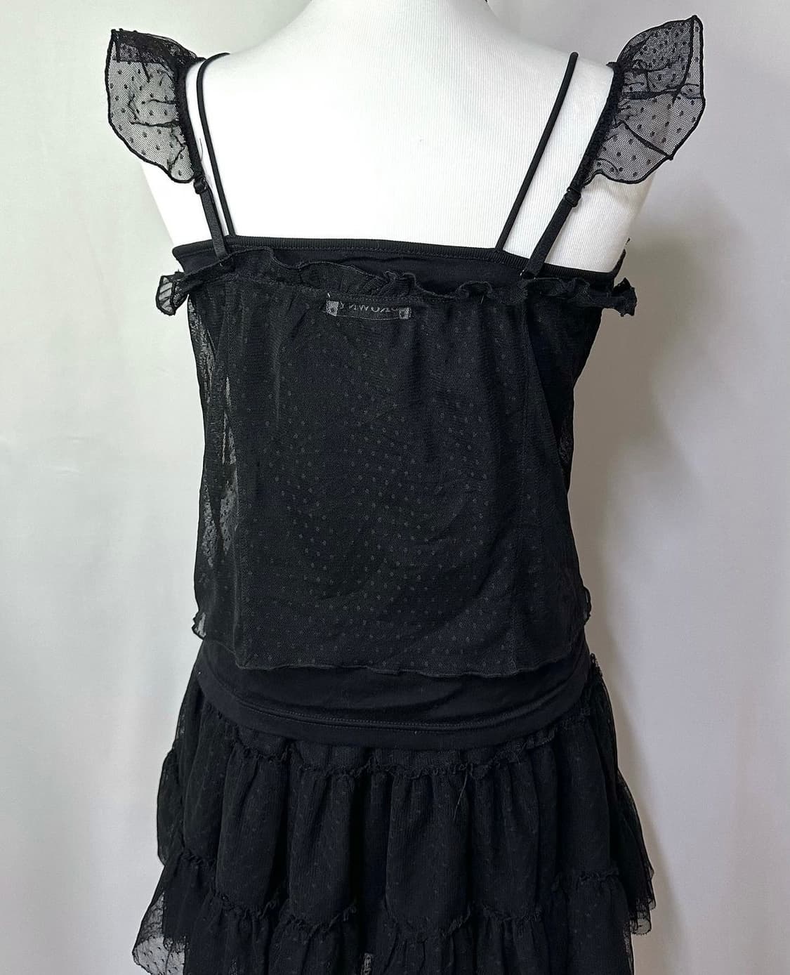 seethrough dot slip cardigan 상품이미지4