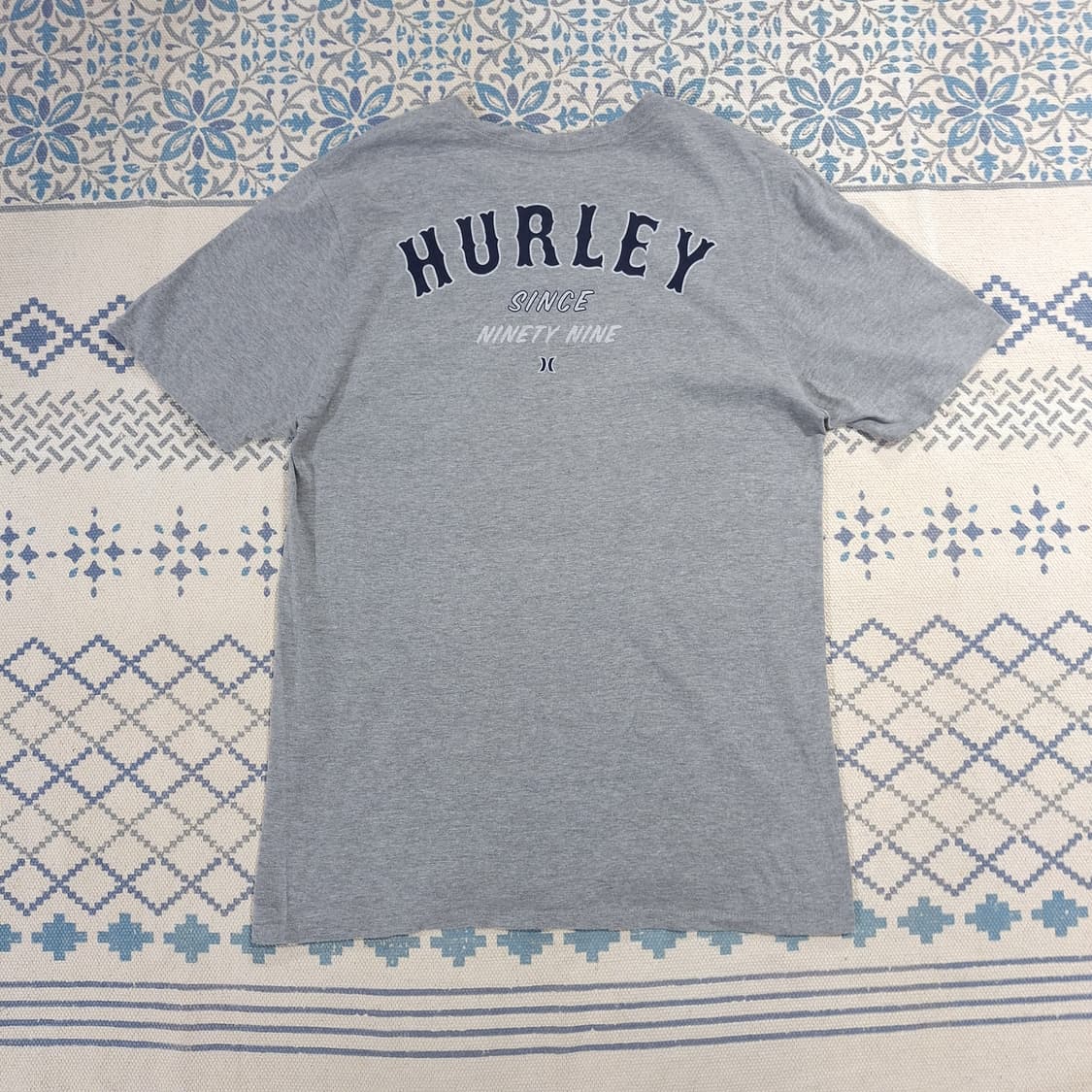 HURLEY 헐리 그레이 블랙 프린팅로고 코튼블렌드 반팔 티셔츠 M 상품이미지7