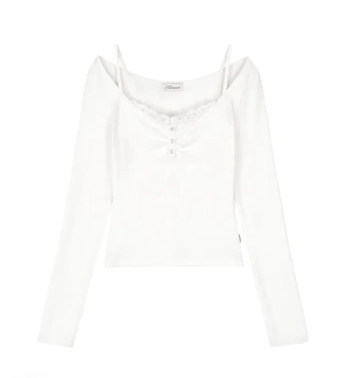 클리시어 밀크쉐이크 밀크셰이크 milkshake 레이스 버튼 탑 상품이미지1