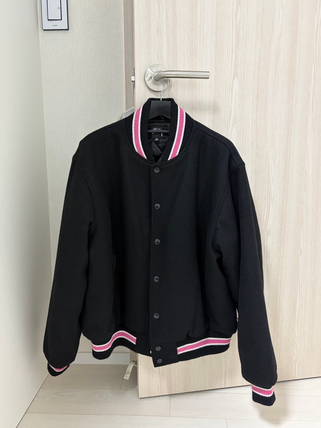 스투시 S 토크 멜튼 바시티 블랙 m 상품이미지3