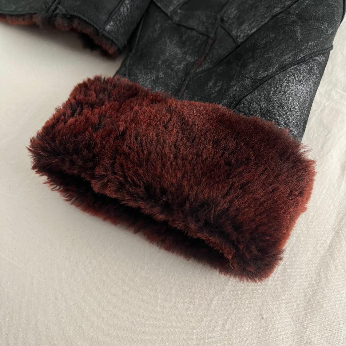 patchwork pur jacket 상품이미지2