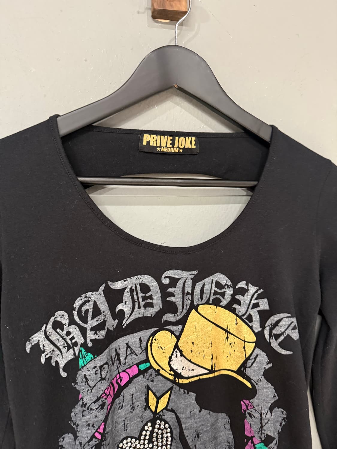 skull printing back cutout long sleeve 상품이미지7