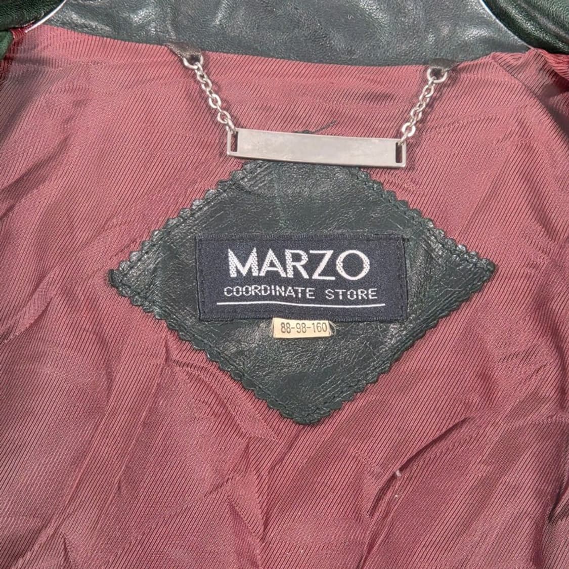 MARZO 마르조 천연 소가죽 딥그린 블레이저 자켓 상품이미지6