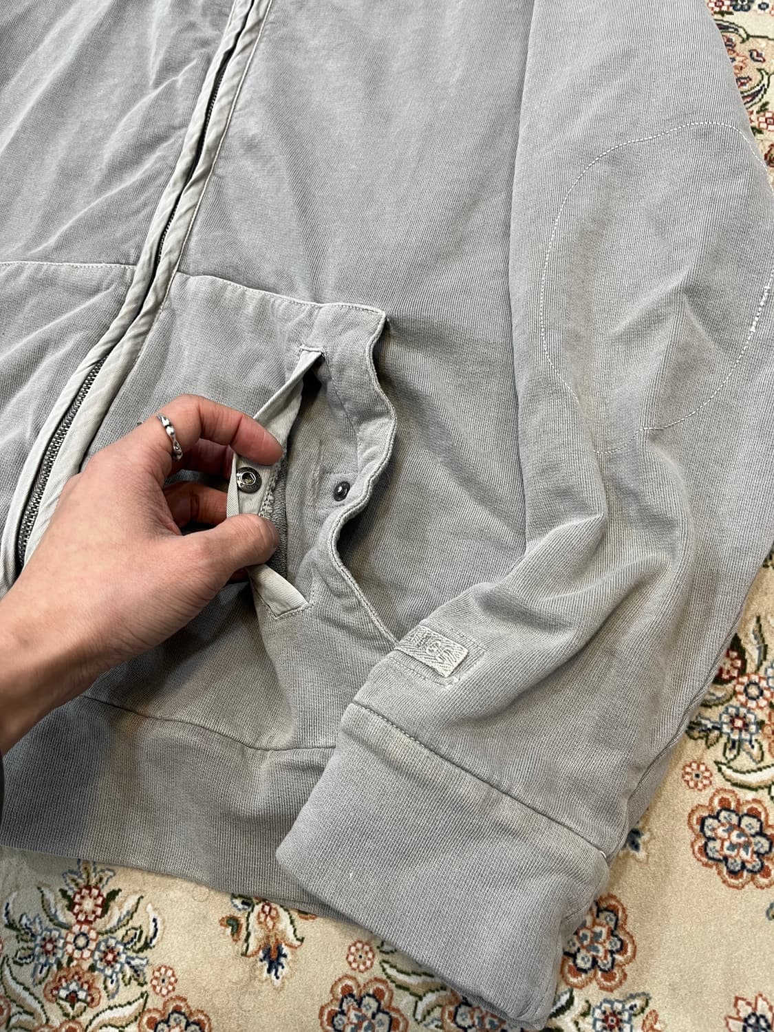 아르마니 익스체인지 엘보패치 워시드 하이넥 자켓 상품이미지8