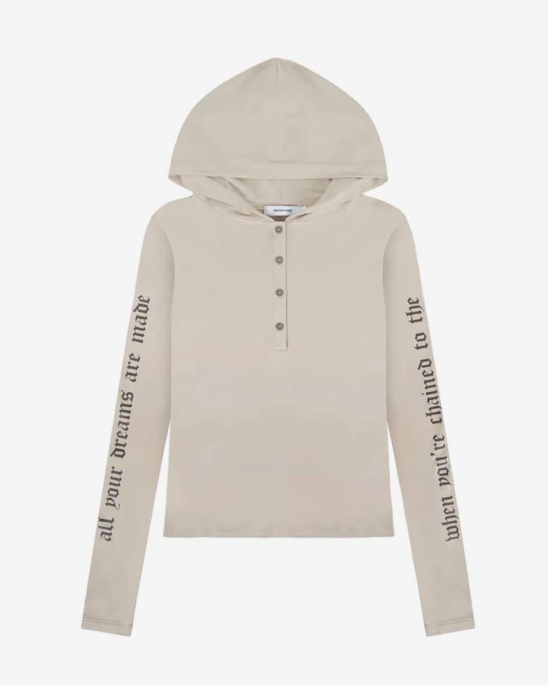 Rockcake Sleeve Lettering Hoodie 상품이미지1