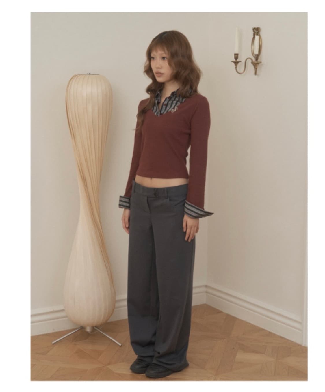 Toh 코니탑 긱시크 (버건디) 상품이미지2