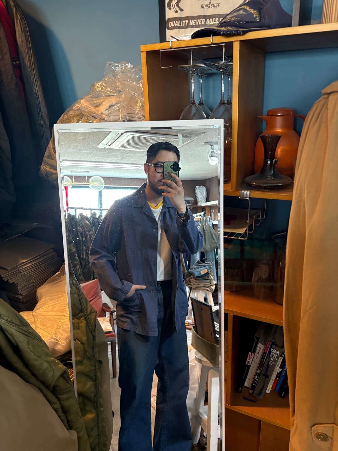 70-80s vtg Chambray Workwear Jacket.  상품이미지10