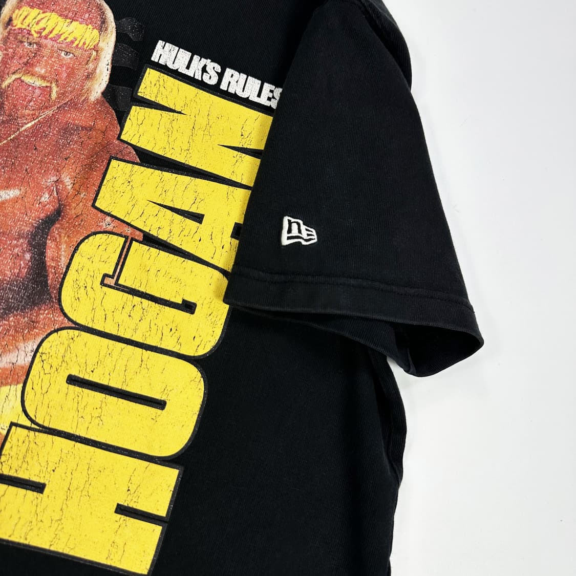 뉴에라 x wwe 헐크호건 블랙 반팔티 (M) 상품이미지4