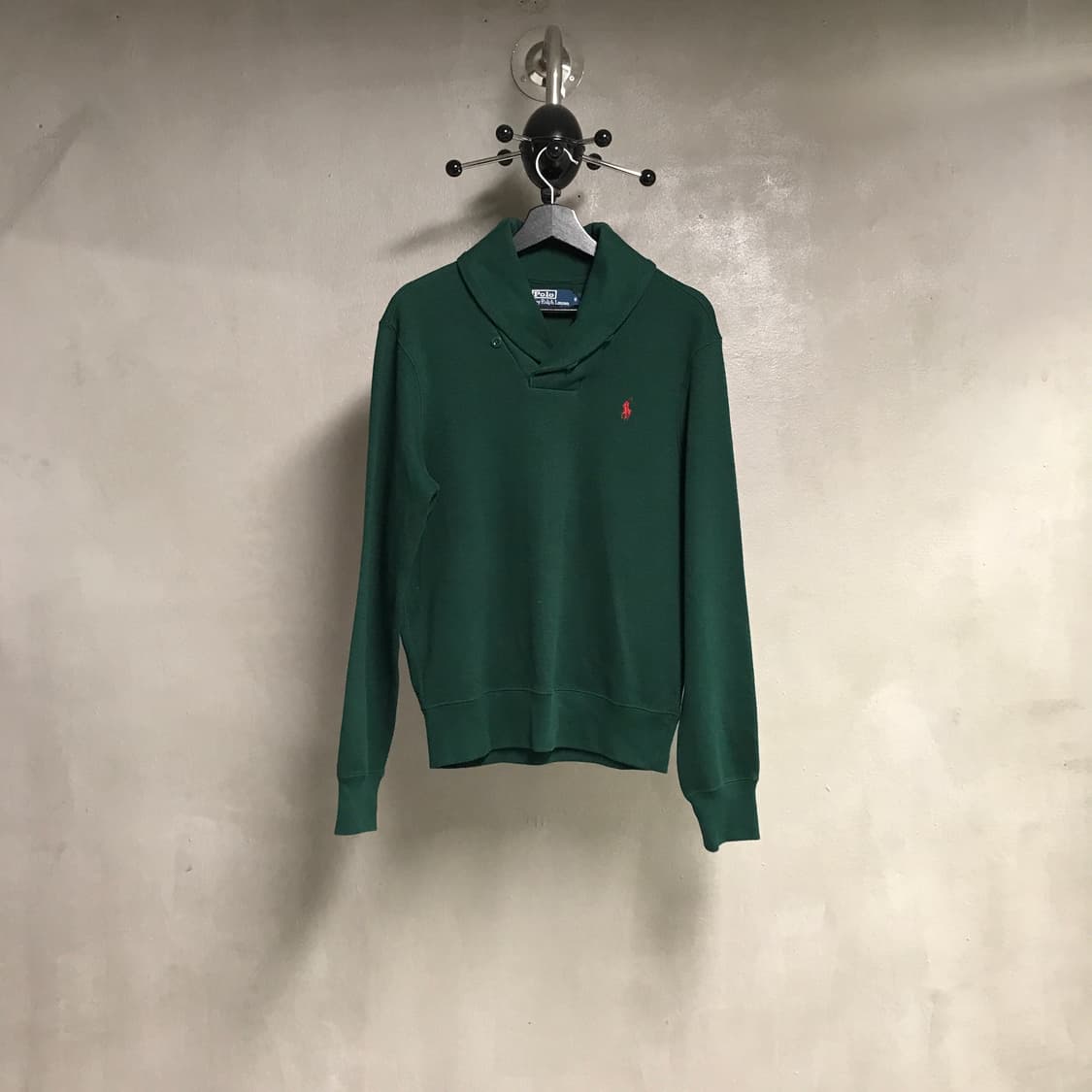 폴로 랄프로렌 숄카라 맨투맨 그린 S 상품이미지1