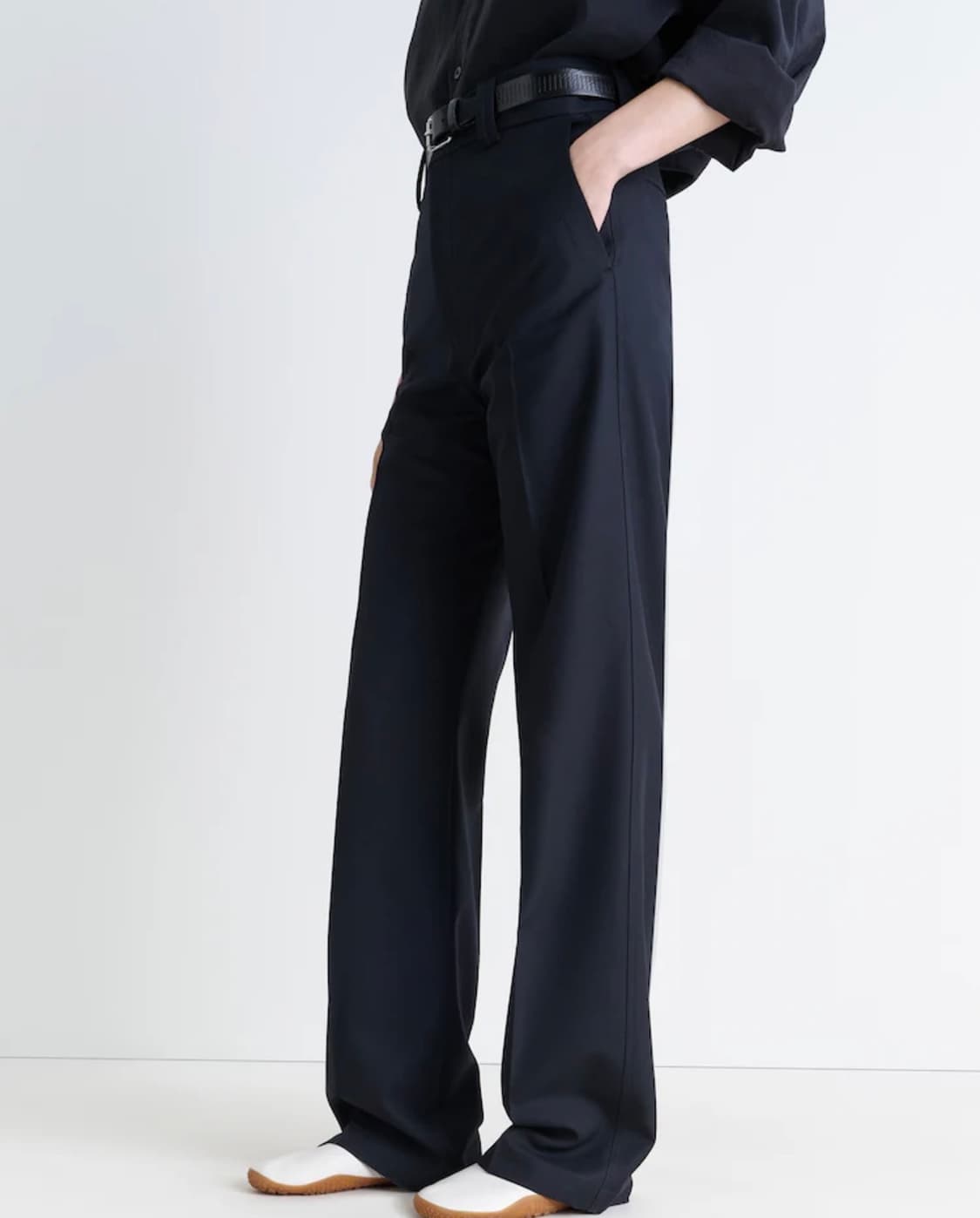 르메르 25FW 스트레이트 팬츠 마린 멜란지 40 상품이미지1