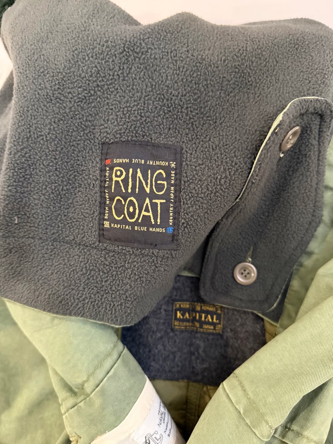 캐피탈 컨트리 져니 리메이크 퀼팅 링코트 올리브 상품이미지4