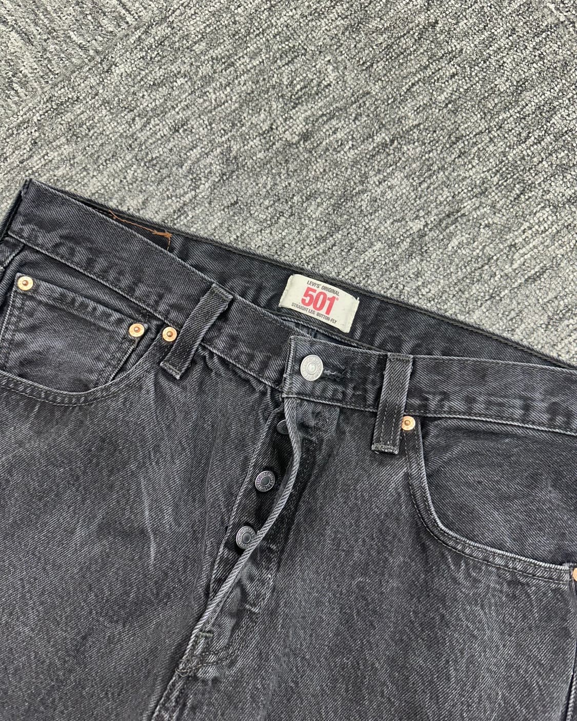 (허단43)00'S 리바이스 501 워싱블랙-M1108 상품이미지3