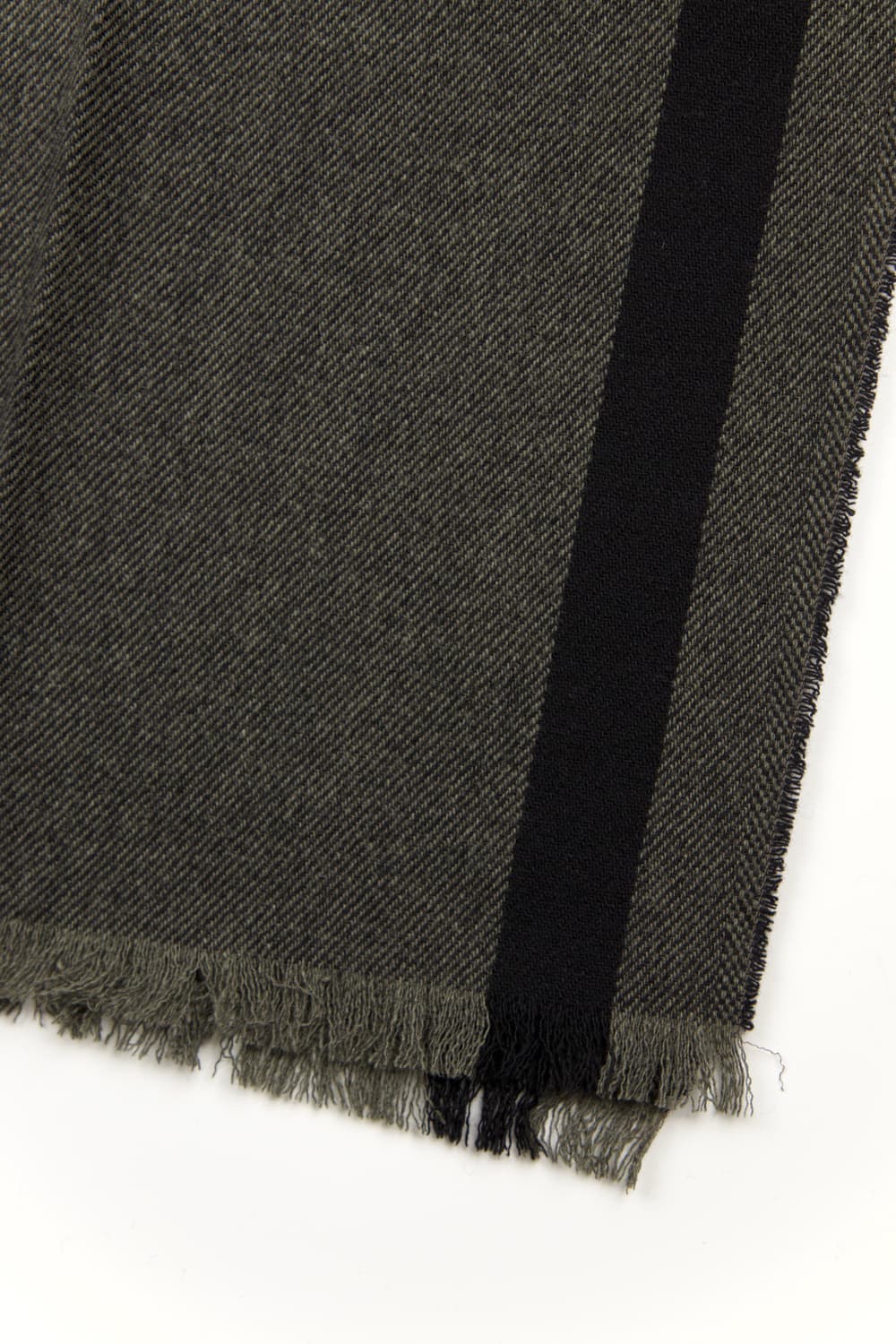 (새상품)Magaret howell 울 머플러 블랙/올리브 상품이미지6