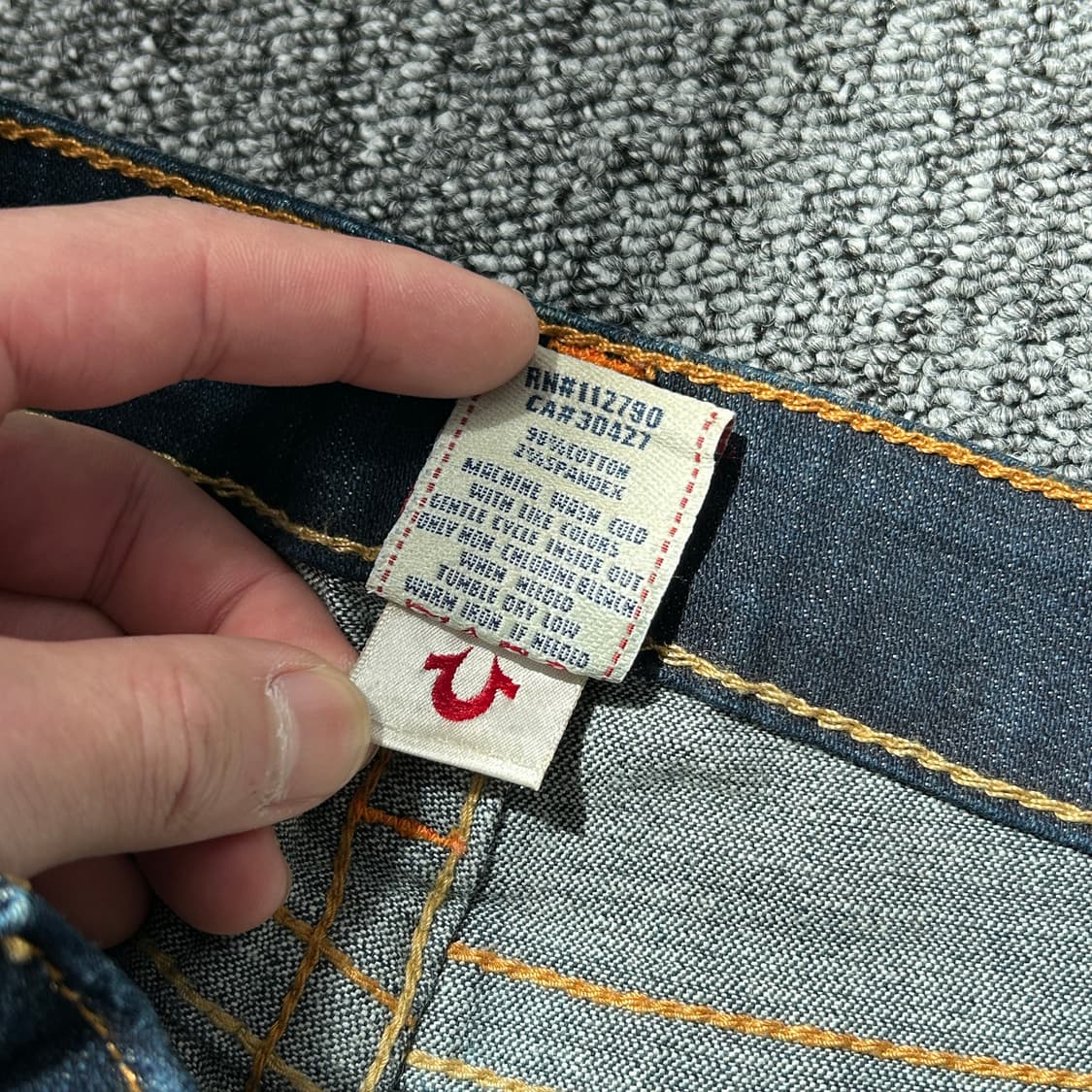 트루릴리젼 로우라이즈 세미부츠컷 데님 팬츠 상품이미지7