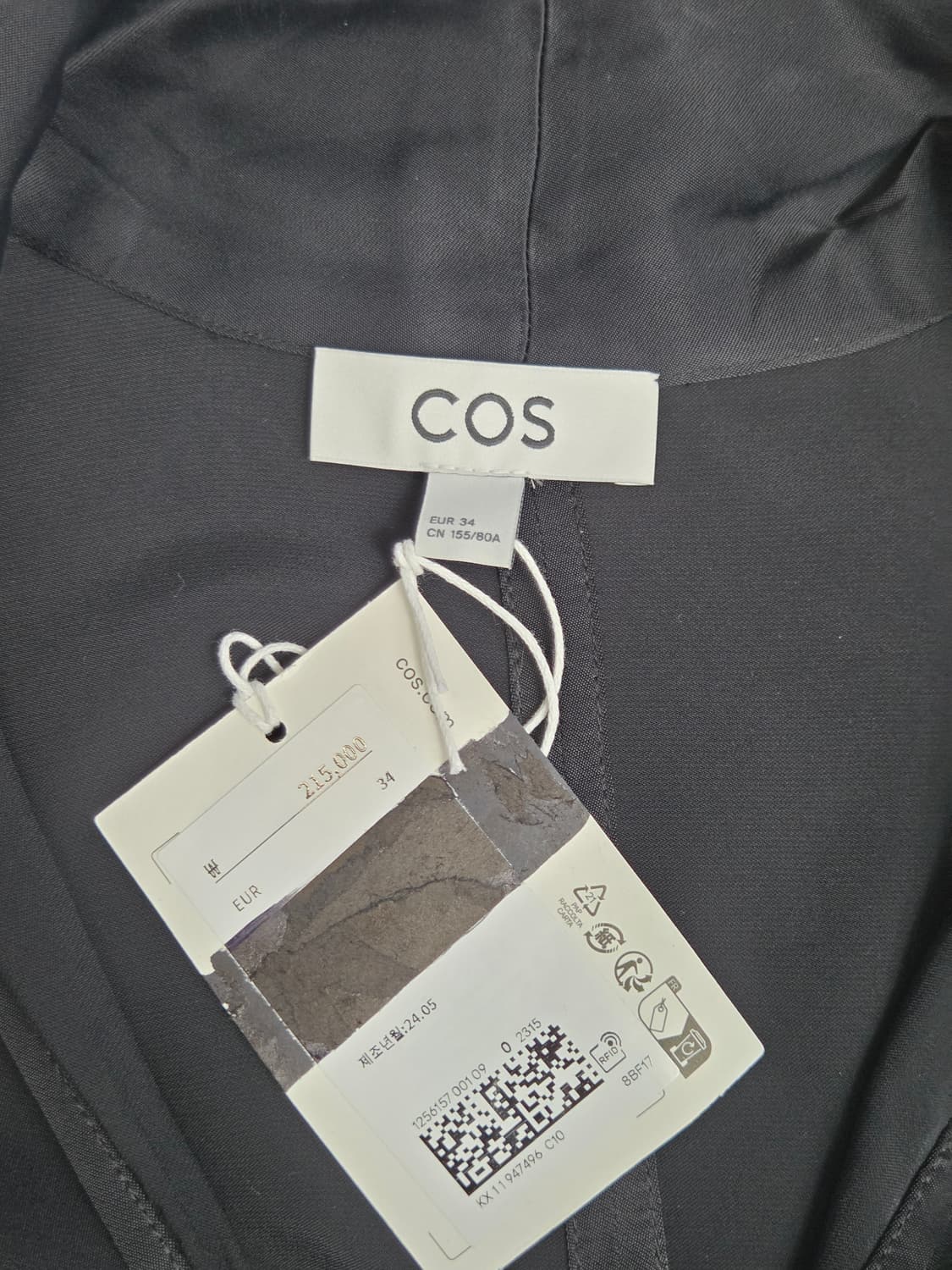 (새상품) [COS] 보우 디테일 비대칭 미디 드레스 | S00116 상품이미지3